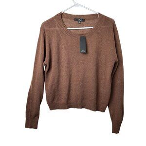 NWT Lulus Sweater Small Lightweight Acrylic Knit Womens Brown Pullover